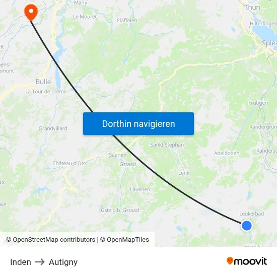 Inden to Autigny map