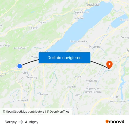 Sergey to Autigny map