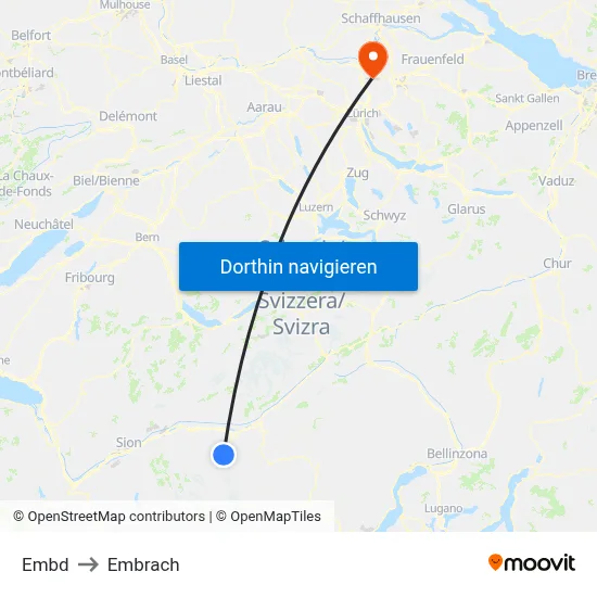 Embd to Embrach map