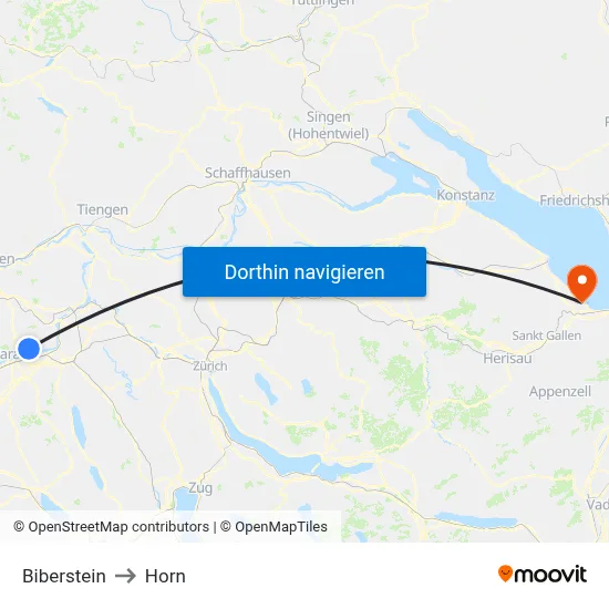 Biberstein to Horn map