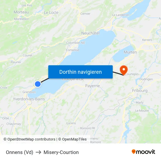 Onnens (Vd) to Misery-Courtion map