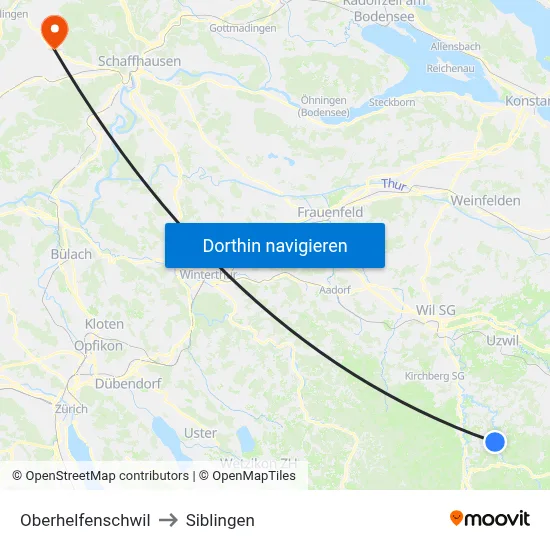 Oberhelfenschwil to Siblingen map