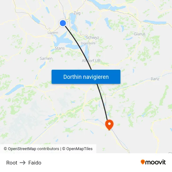 Root to Faido map