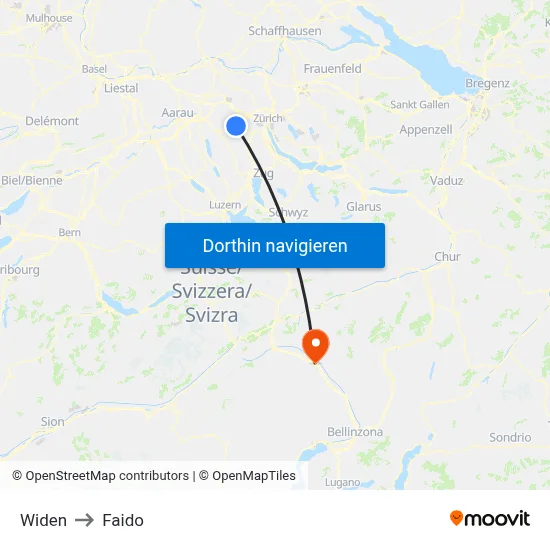 Widen to Faido map