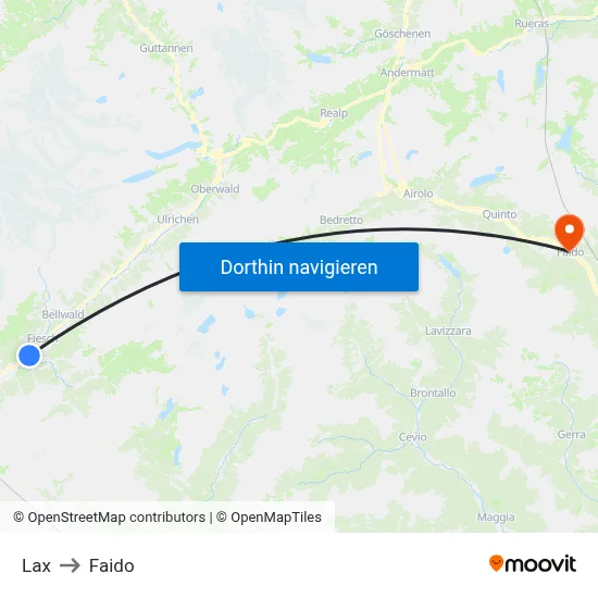 Lax to Faido map