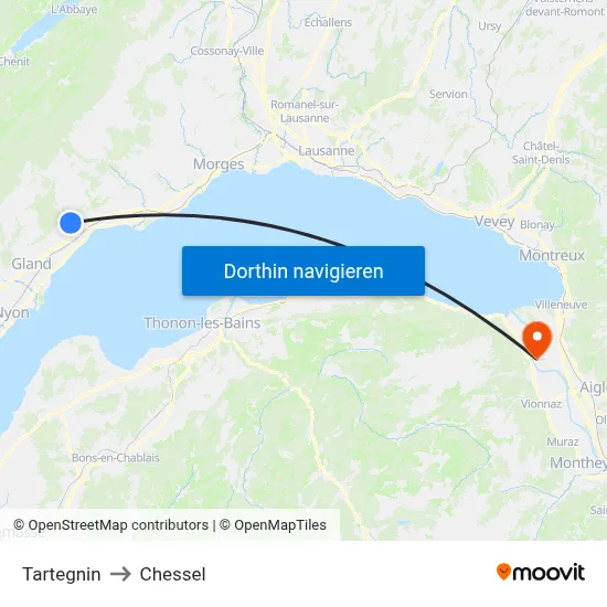Tartegnin to Chessel map