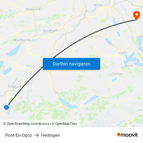 Pont-En-Ogoz to Hedingen map