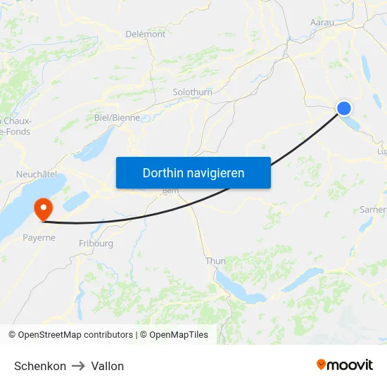 Schenkon to Vallon map