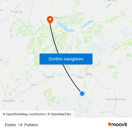 Eisten to Pohlern map