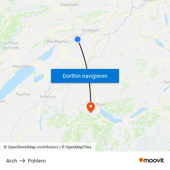 Arch to Pohlern map