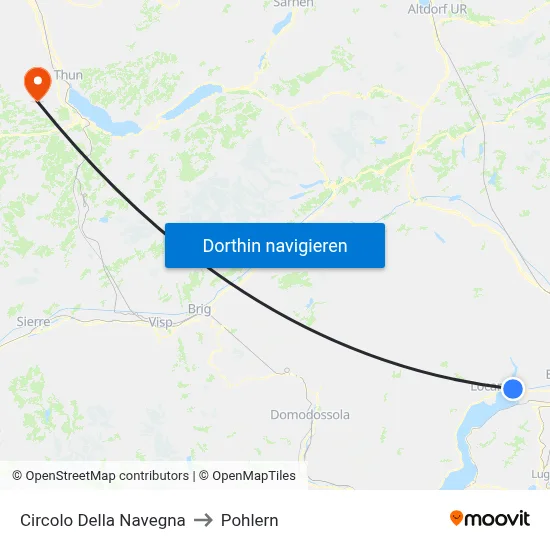 Circolo Della Navegna to Pohlern map