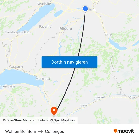 Wohlen Bei Bern to Collonges map