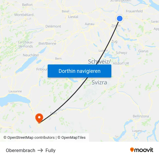 Oberembrach to Fully map