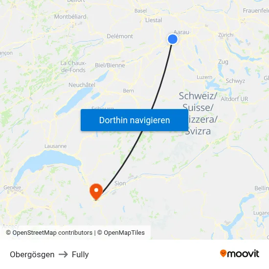 Obergösgen to Fully map