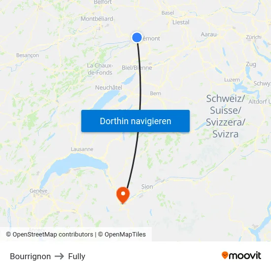 Bourrignon to Fully map