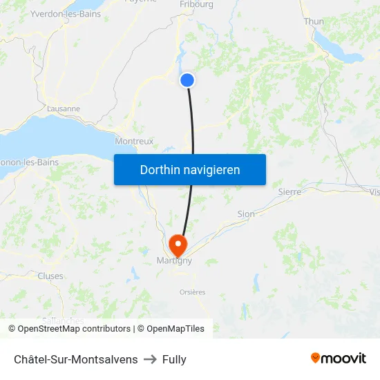 Châtel-Sur-Montsalvens to Fully map