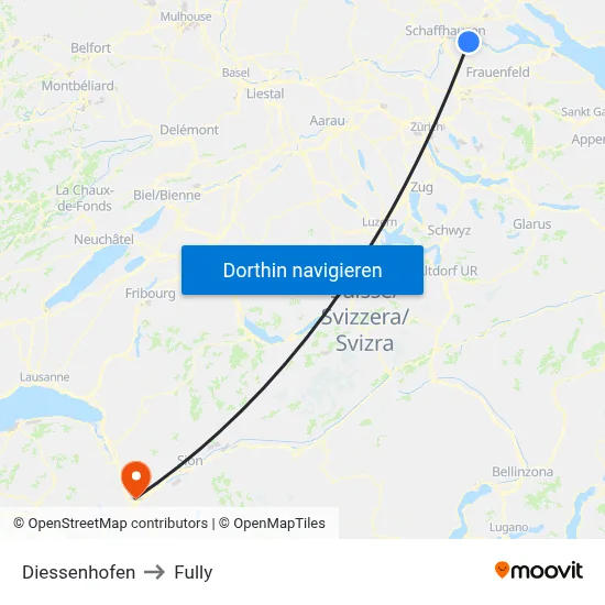 Diessenhofen to Fully map