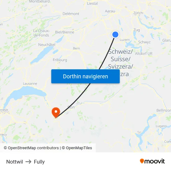 Nottwil to Fully map