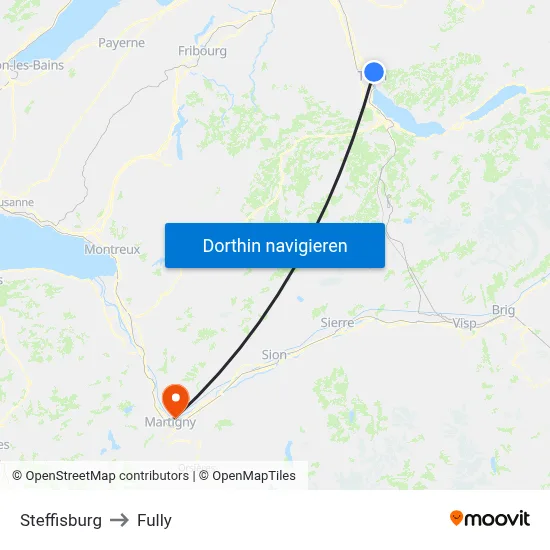 Steffisburg to Fully map