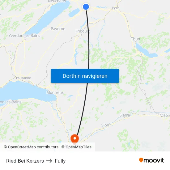 Ried Bei Kerzers to Fully map