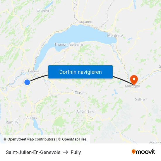 Saint-Julien-En-Genevois to Fully map