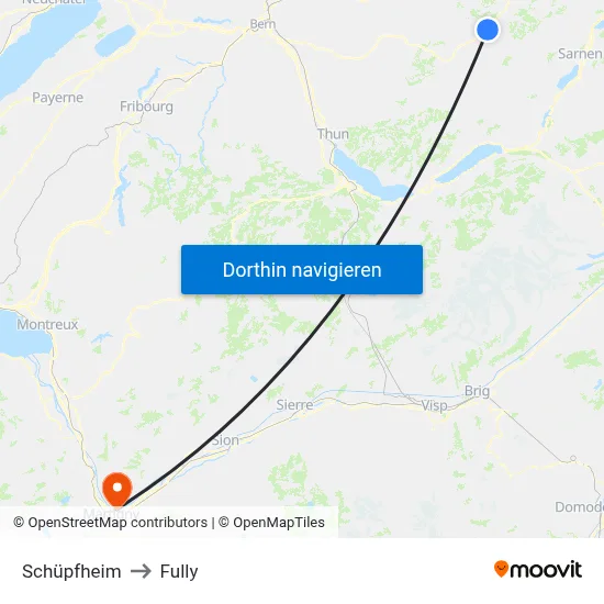 Schüpfheim to Fully map