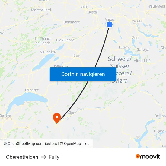 Oberentfelden to Fully map