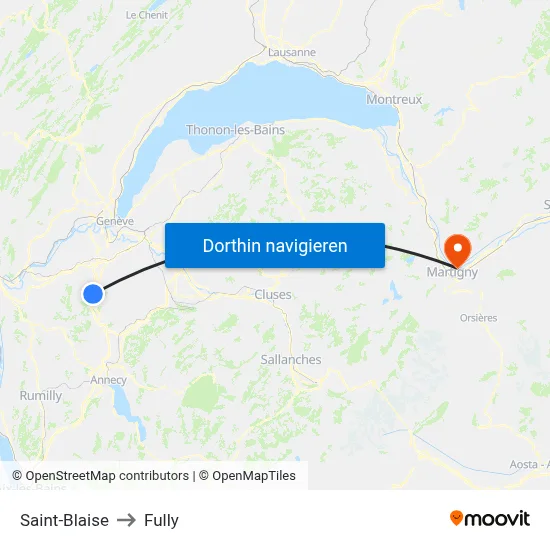 Saint-Blaise to Fully map