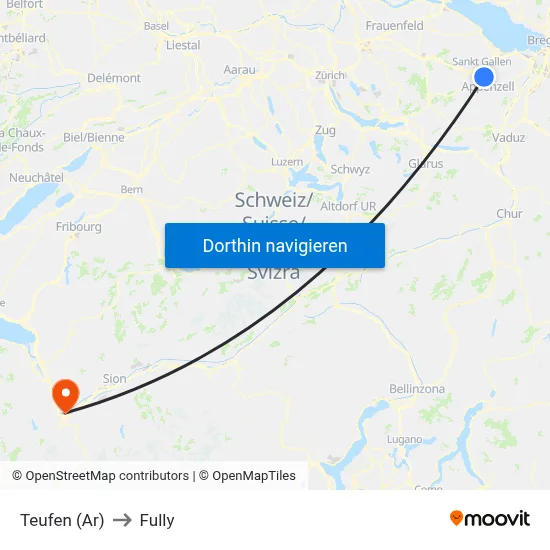 Teufen (Ar) to Fully map
