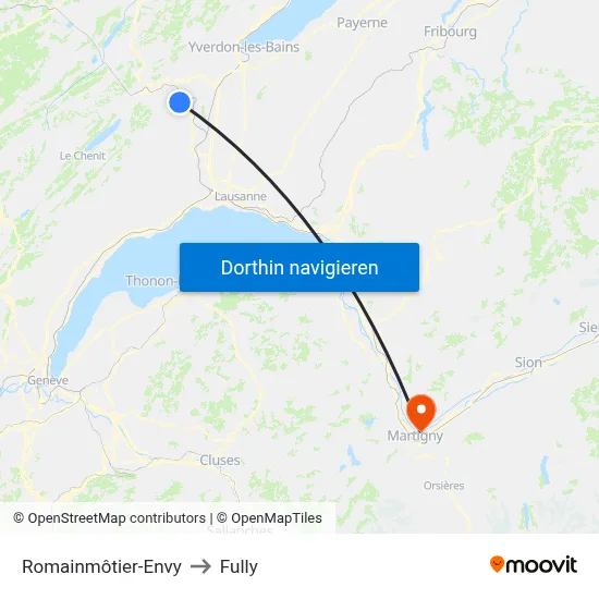 Romainmôtier-Envy to Fully map