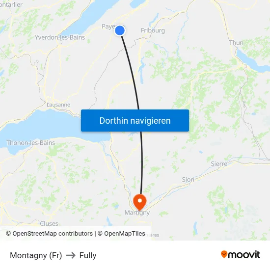 Montagny (Fr) to Fully map