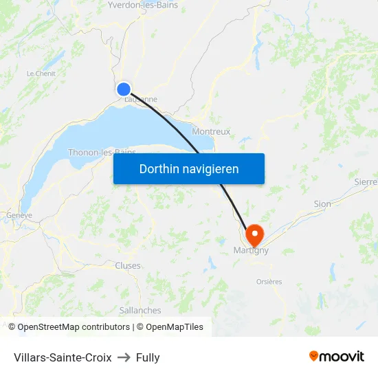 Villars-Sainte-Croix to Fully map
