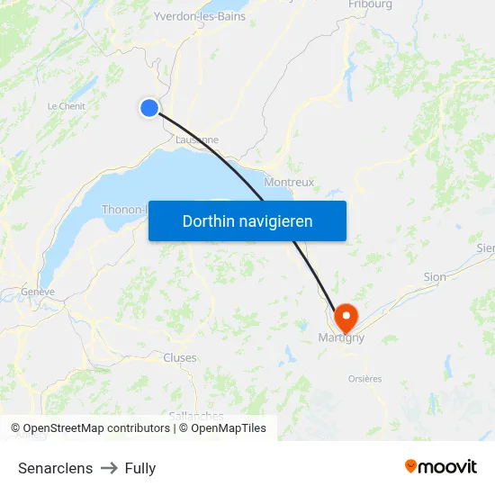 Senarclens to Fully map