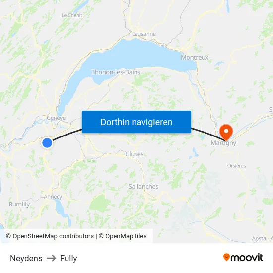 Neydens to Fully map