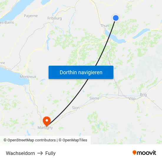 Wachseldorn to Fully map