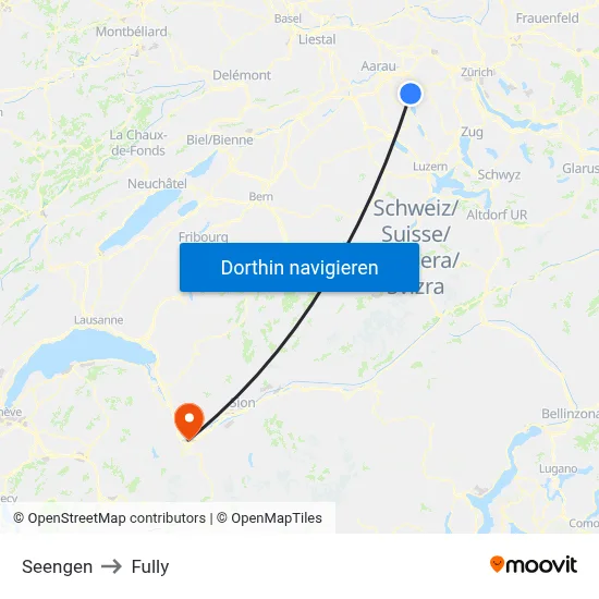 Seengen to Fully map