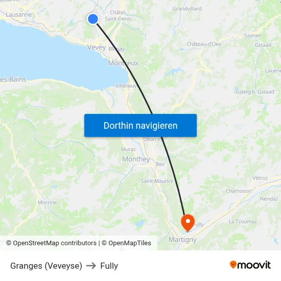 Granges (Veveyse) to Fully map