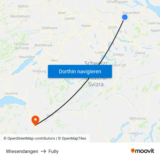 Wiesendangen to Fully map