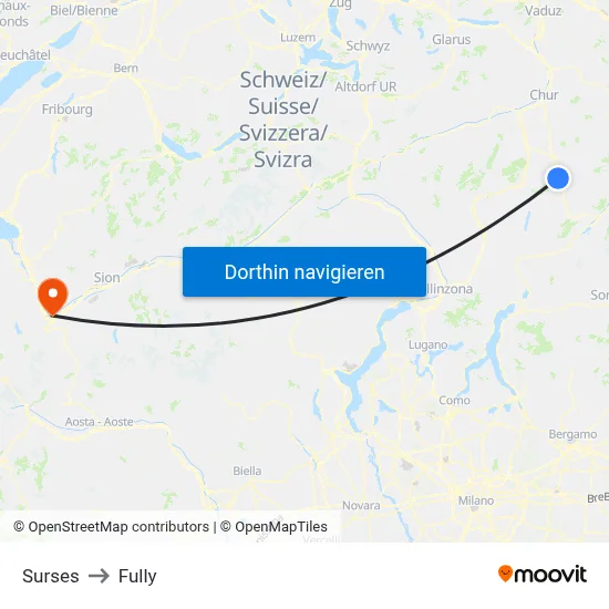 Surses to Fully map