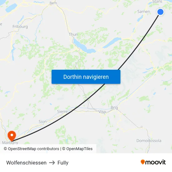 Wolfenschiessen to Fully map