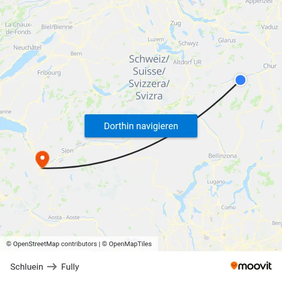 Schluein to Fully map