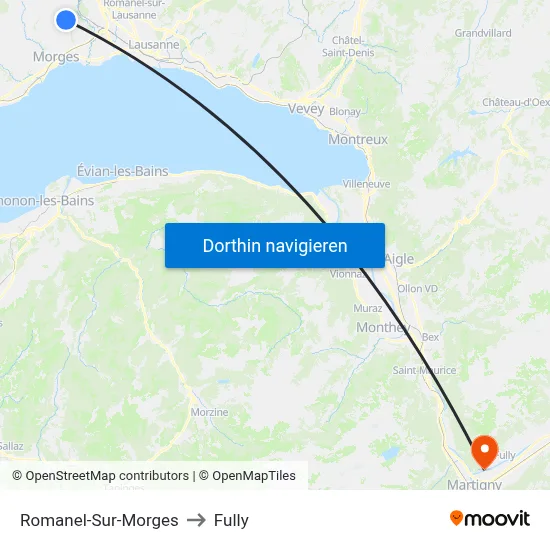 Romanel-Sur-Morges to Fully map