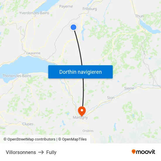 Villorsonnens to Fully map