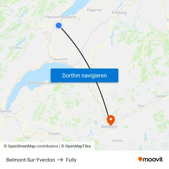 Belmont-Sur-Yverdon to Fully map