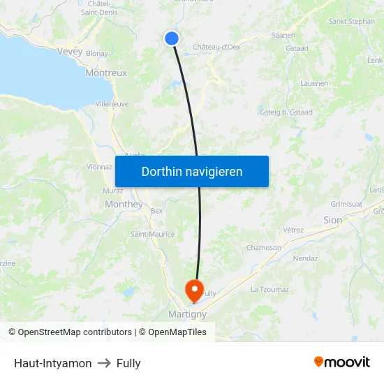 Haut-Intyamon to Fully map