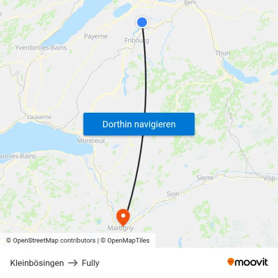Kleinbösingen to Fully map