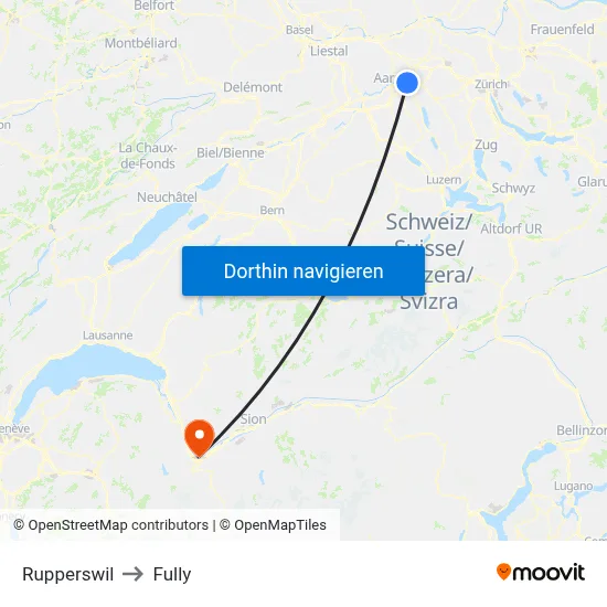 Rupperswil to Fully map