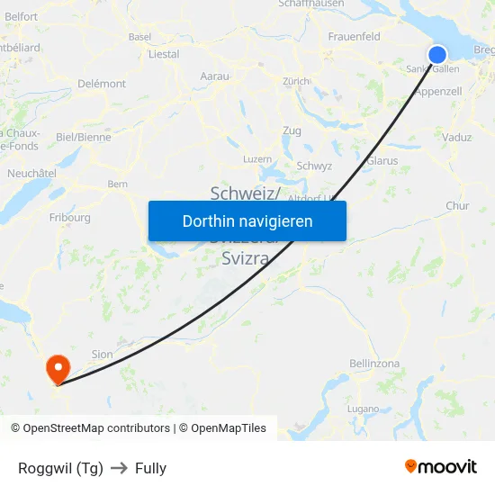 Roggwil (Tg) to Fully map