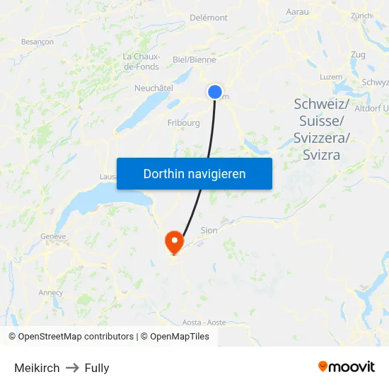 Meikirch to Fully map