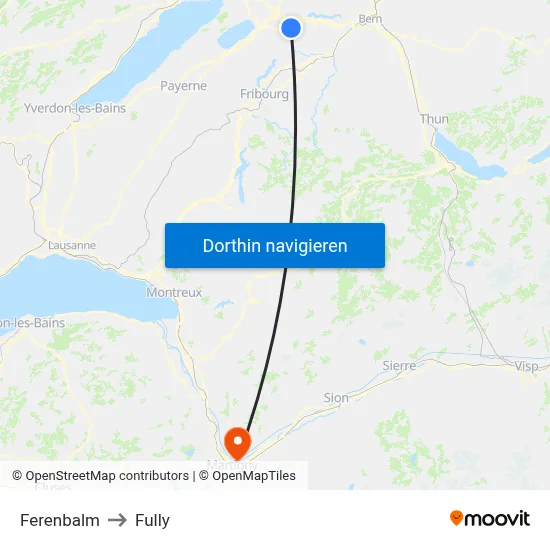 Ferenbalm to Fully map